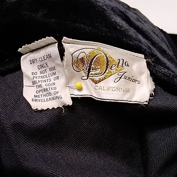 Vintage Della Juniors California Velvet Skirt Size XS/S - Picture 3 of 12